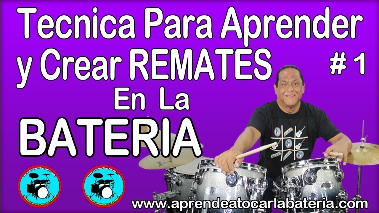 Tecnica Para Aprender  y Crear Remates En La BATERIA #1