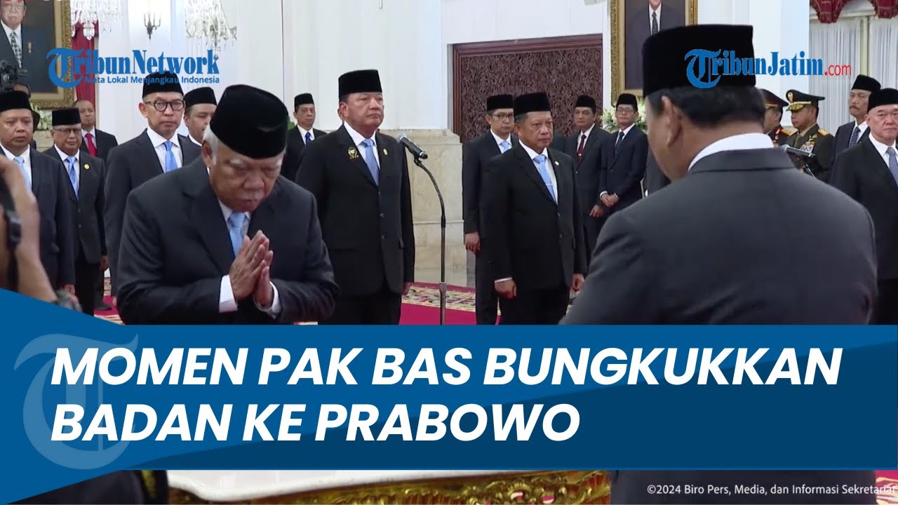 Basuki Hadimuljono sebagai Kepala Otorita IKN RESMI Dilantik Prabowo, Pak Bas Bungkukkan Badan