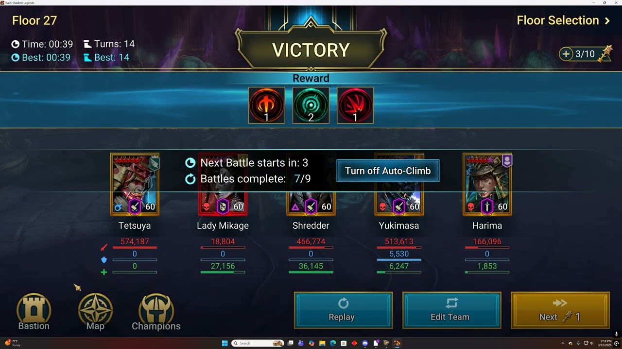 RSL Doom Tower Farming with Shadowkin team