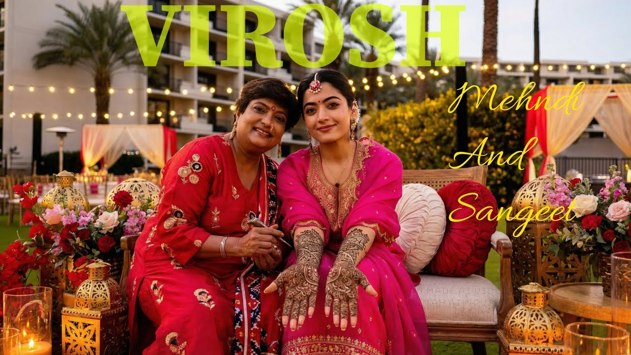 VIROSH Mehndi and Sangeet |exclusive| @VEERAHAIMOVIES | fan made ai video| Rashmika and Vijay|#viral
