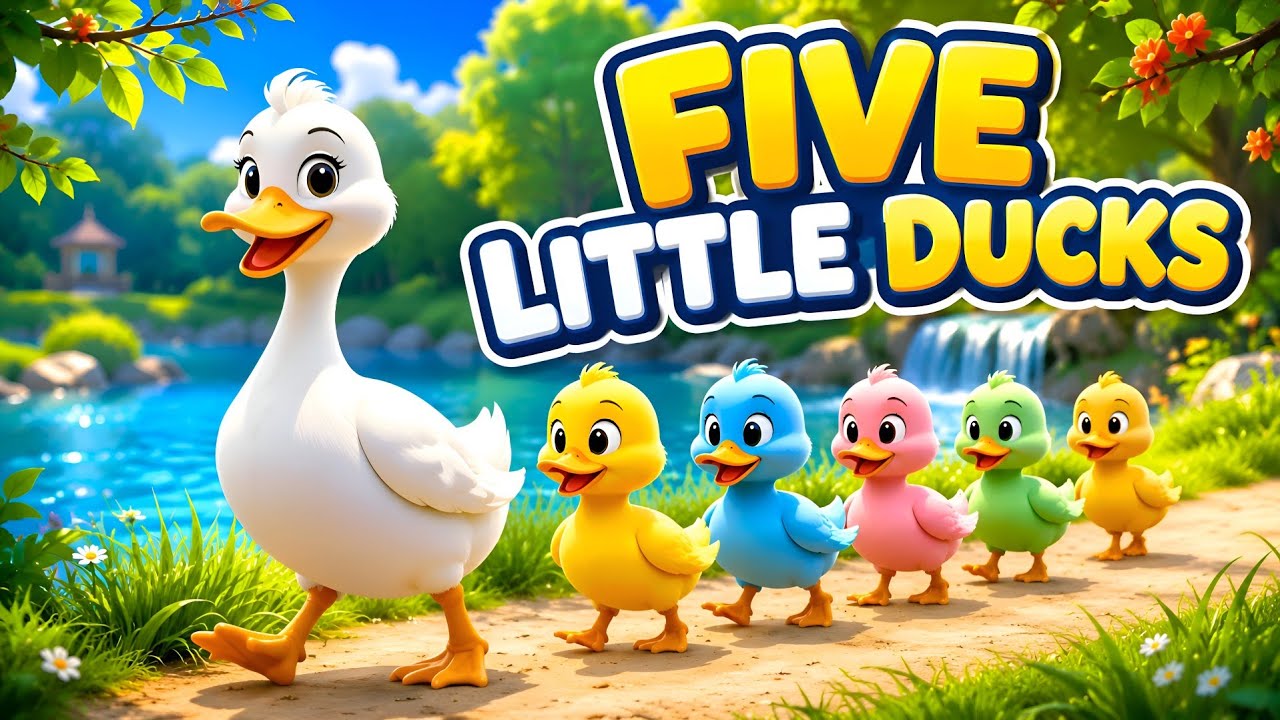 Five Little Ducks + More Nursery Rhymes & Happy Kids Songs 🦆