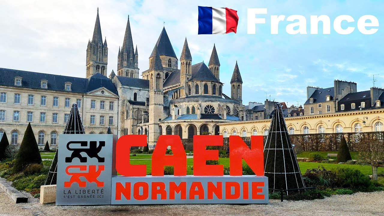 Caen France 🇫🇷 4K HDR 60fps Walking Tour 2023