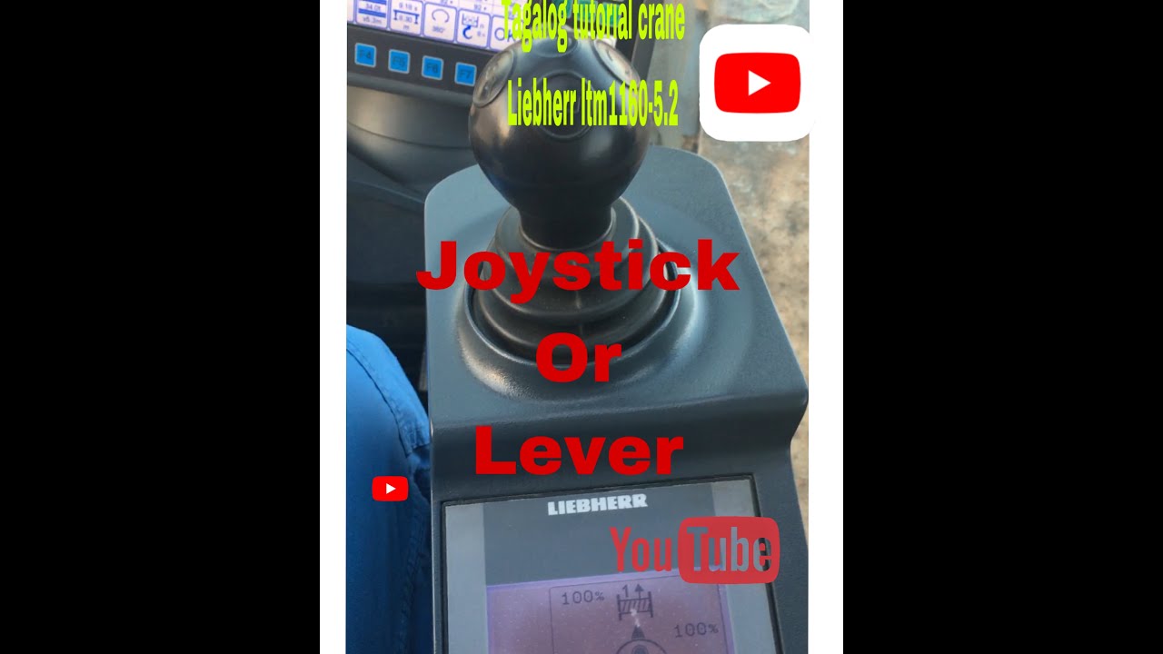 Tagalog tutorial crane,Liebherr ltm1160-5.2,Joystick or Lever,