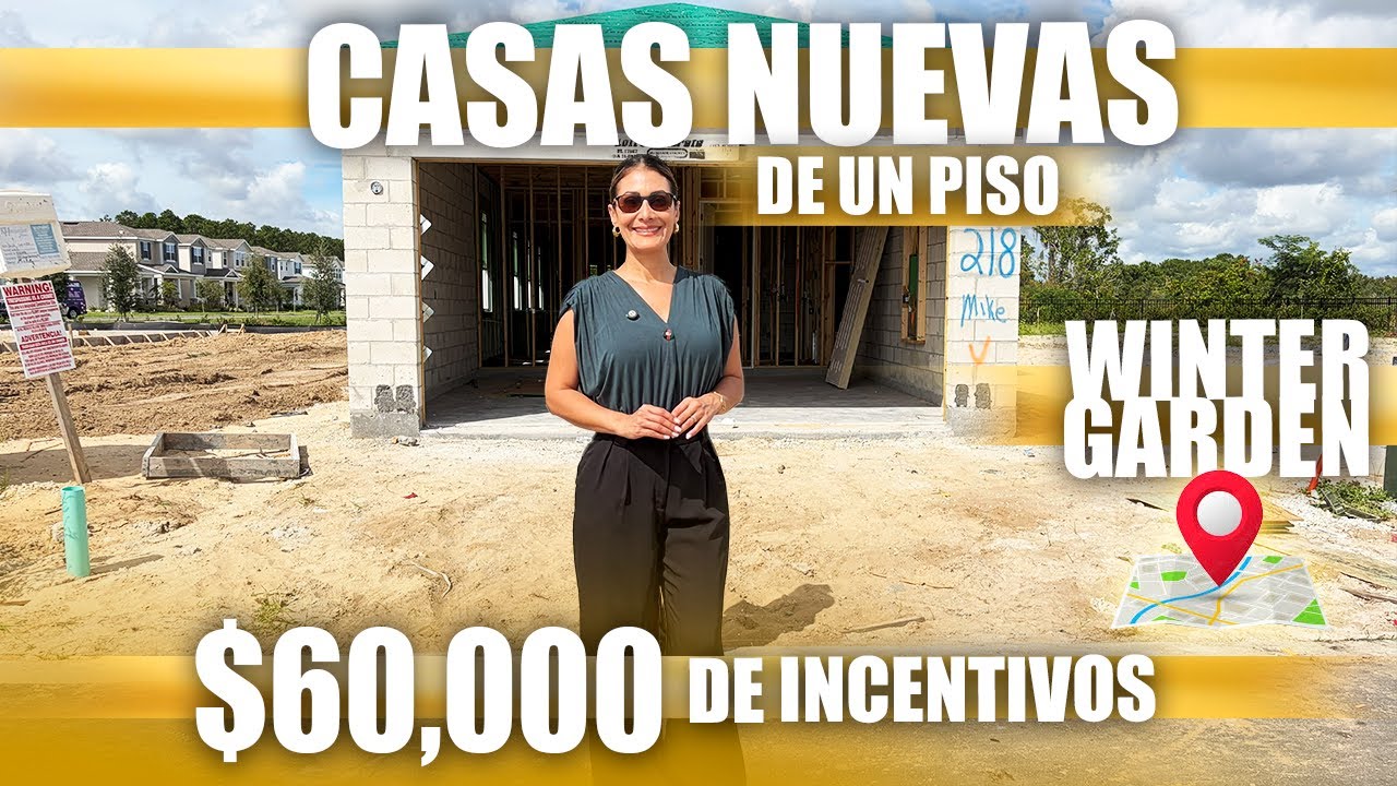 Casas nuevas de un piso en Winter Garden