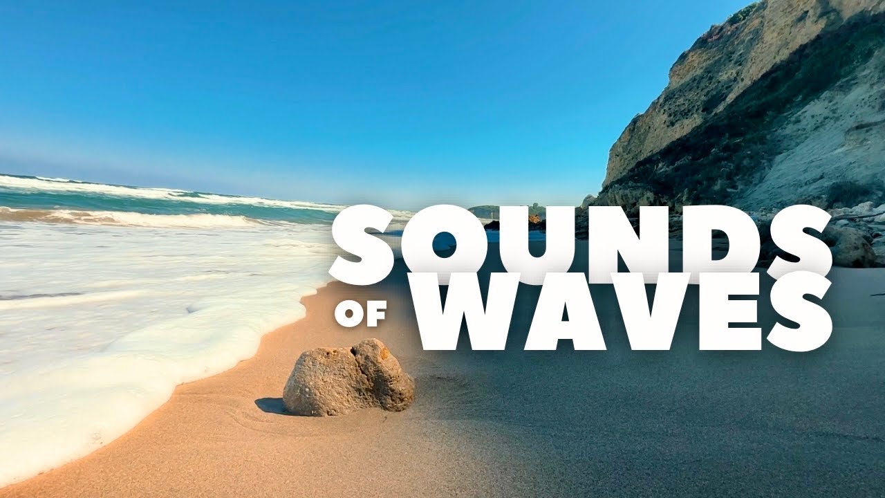 Peaceful Sea WAVES SOUNDS for Sleep, Study & Meditation | 4K