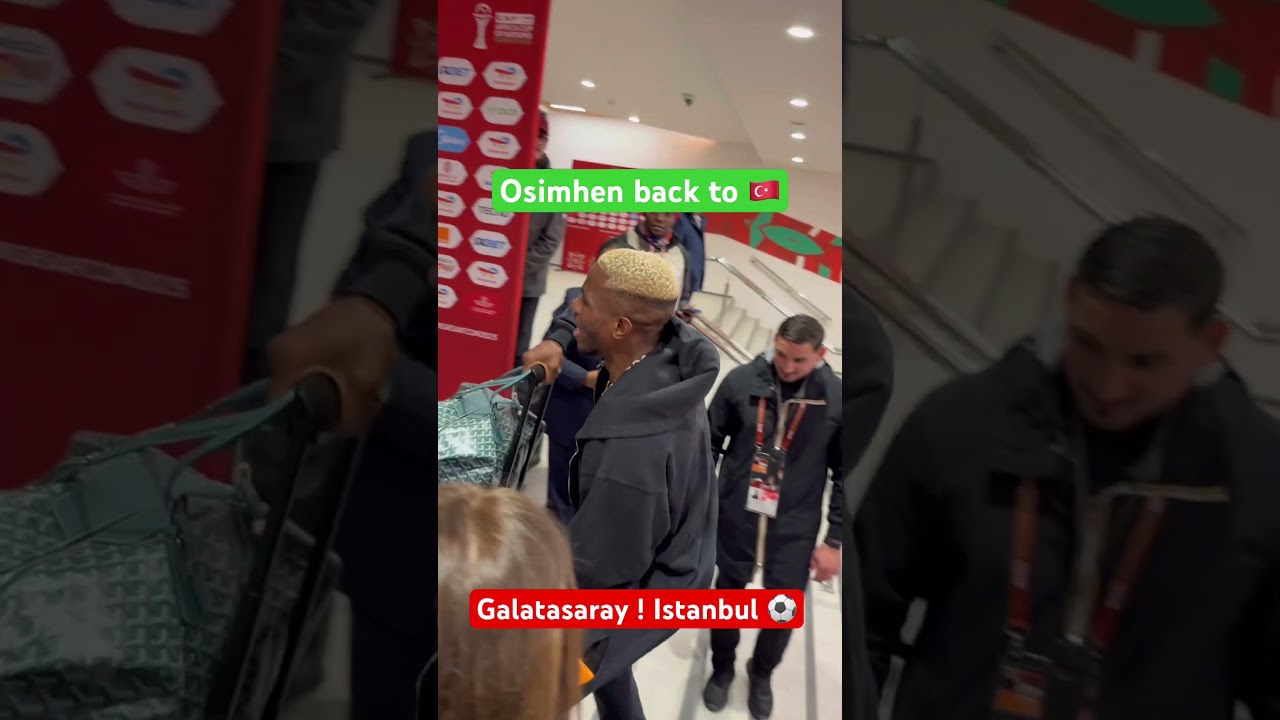 Victor Osimhen on his way back to galatasaray #galatasaray #gala #istanbul #istanbulturkey #nigeria
