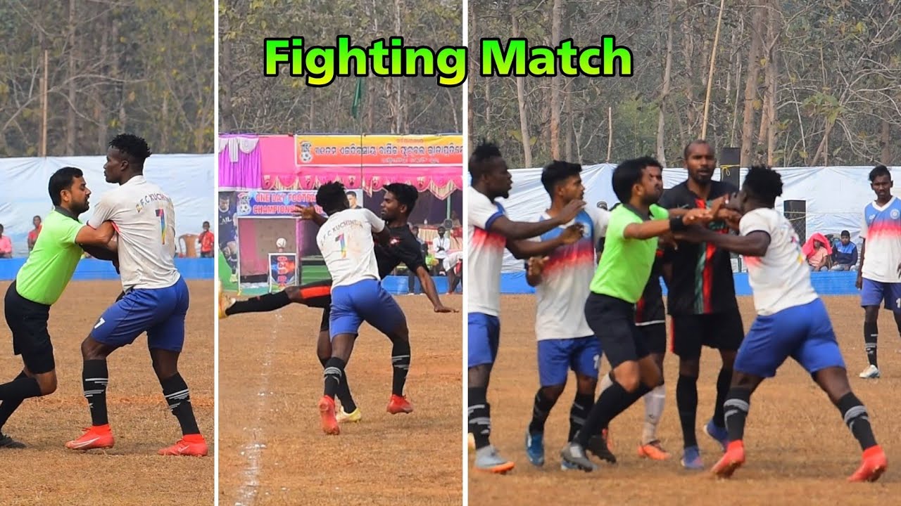 FIGHTING MATCH ! B.F.C KUCHINDA VS JOKER F.C MAYURBHANJ || JAMIRDIHA FOOTBALL TOURNAMENT 2023