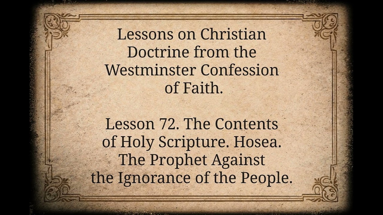 Hosea. The Prophet against the Ignorance of the People.
