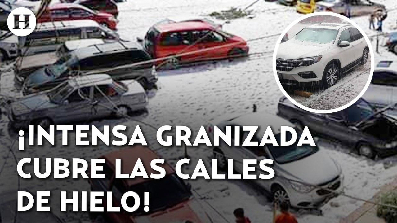 &iexcl;La ciudad se cubri&oacute; de blanco! Fuerte granizada sepult&oacute; a Jalisco bajo hielo