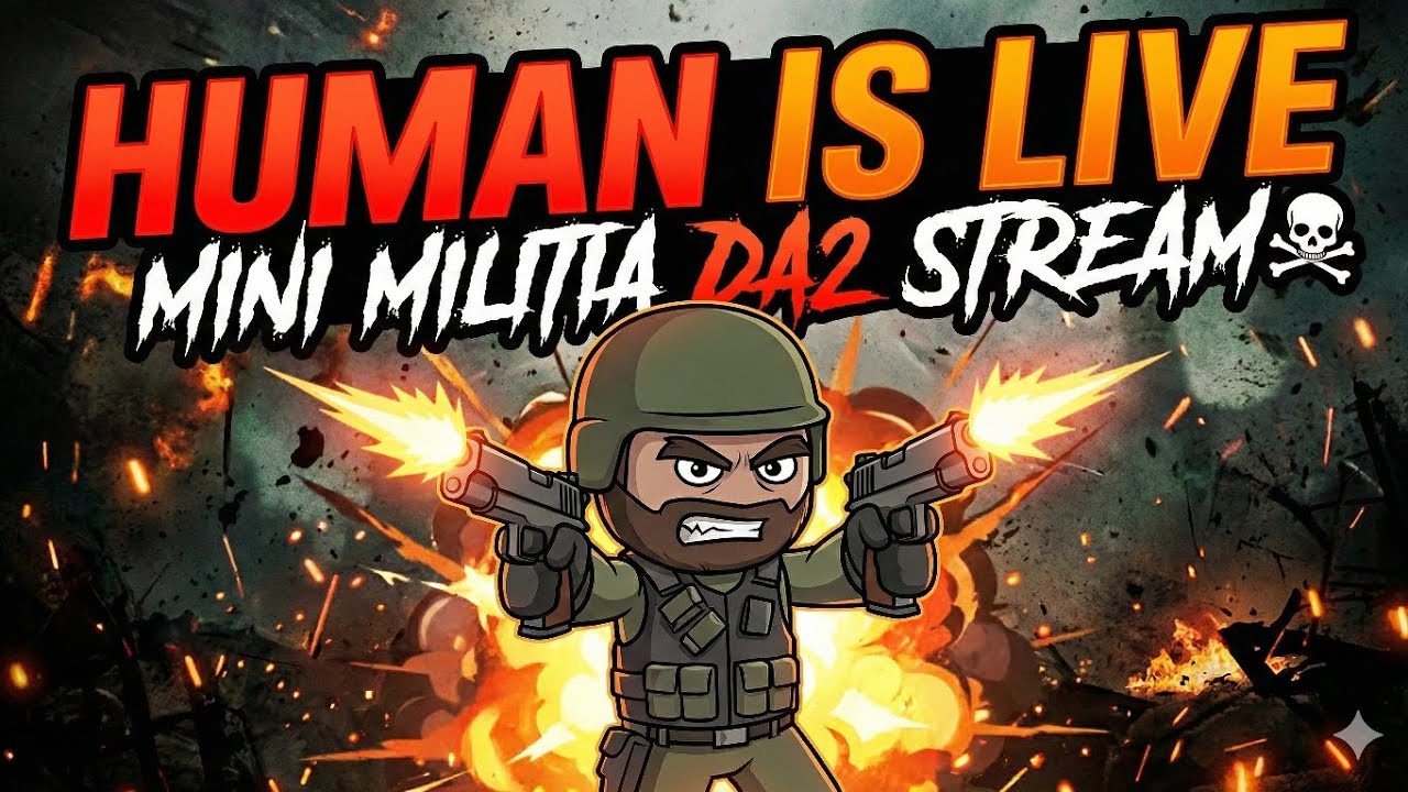 Mini Militia Live Stream 🔥| The Human Gaming #live