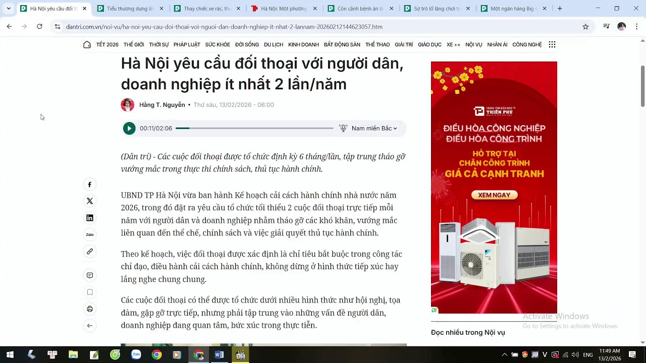 BẢN TIN TT 13-2-26: NHÂN DÂN KIẾN NGHỊ VỀ VIỆC 