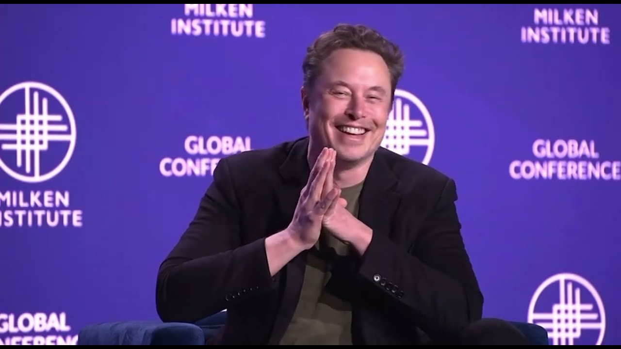 Илон Маск о том, как спасти человеческую расу, на конференции Milken 2024