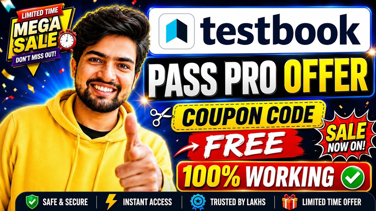 Testbook Pass Pro Coupon Code | Testbook Coupon Code | Textbook Pro Pass Coupon Code |Testbook Offer