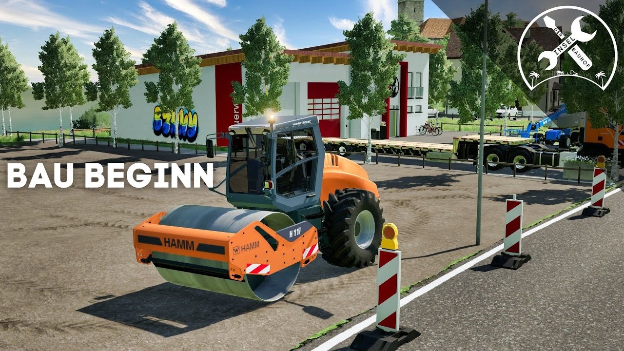 LS22 -🚧 Der INSEL BAUHOF - Der Baubeginn des Feuerwachen Anbaus! Teil 4