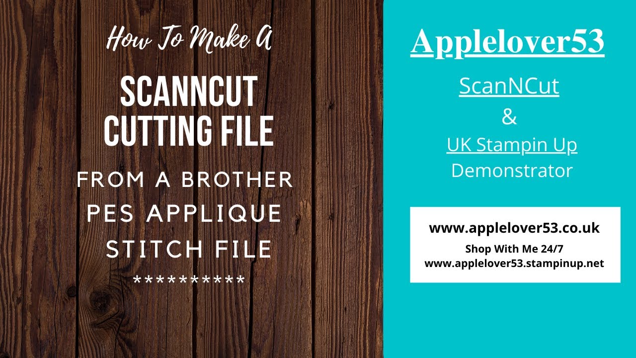 Make A Brother PES Stitch File Into A ScanNCut Cutting File For Appliqué