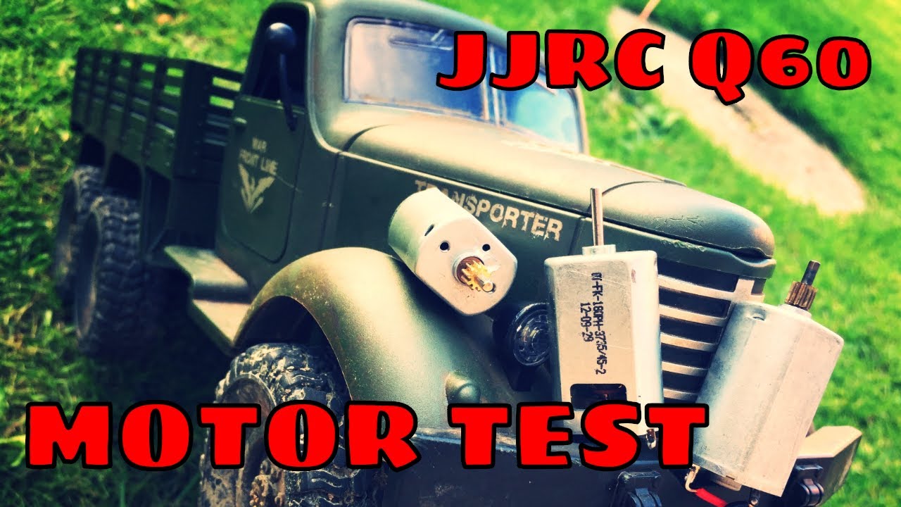 JJRC Q60 Motor Test. WPL 180 Vs JJRC 130 Vs Upgraded 180