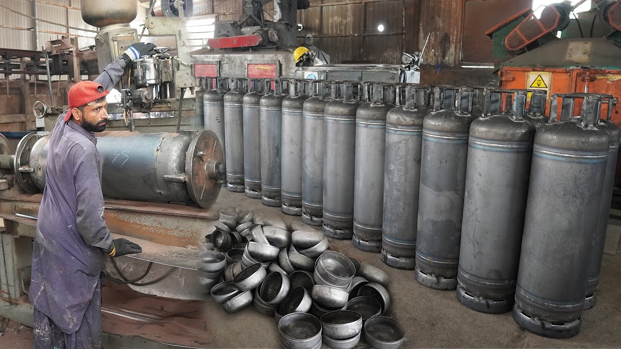 How to Make High Pressure LPG Gas Cylinders Inside The Factory ||Amazing Cylinder Manufacturing.