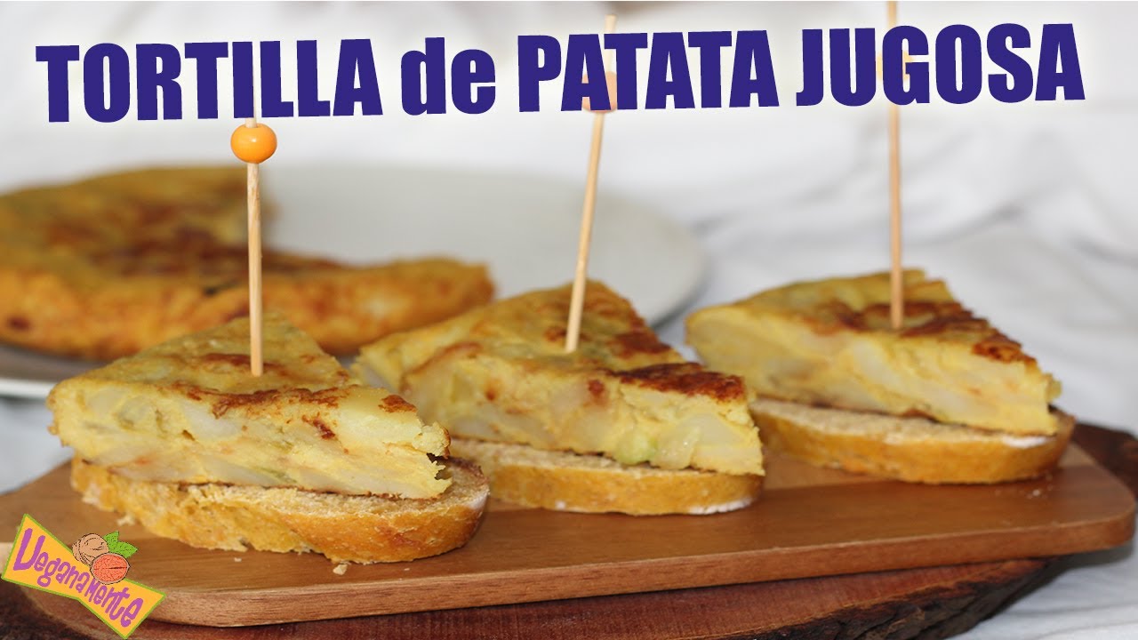 TORTILLA de PATATA VEGANA SUPERJUGOSA