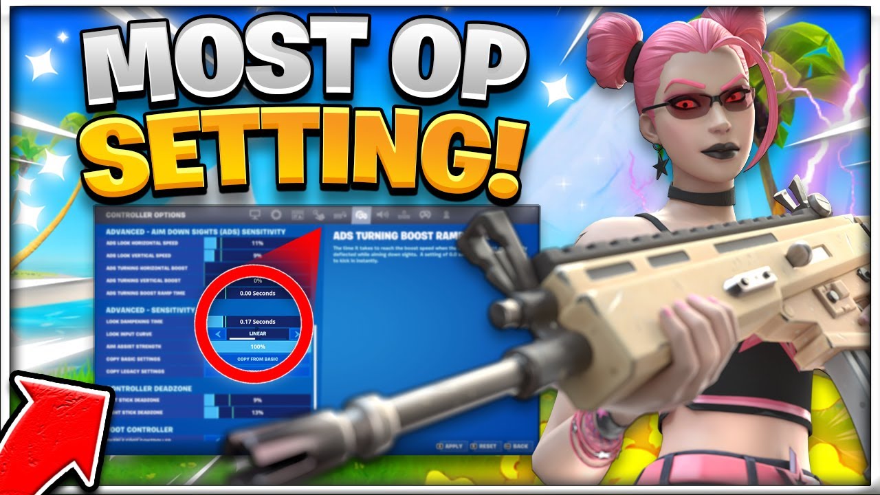 THIS SETTING IS TOO OP! BEST Fortnite Settings PS4/XBOX! (Console/Controller Fortnite BEST Settings)