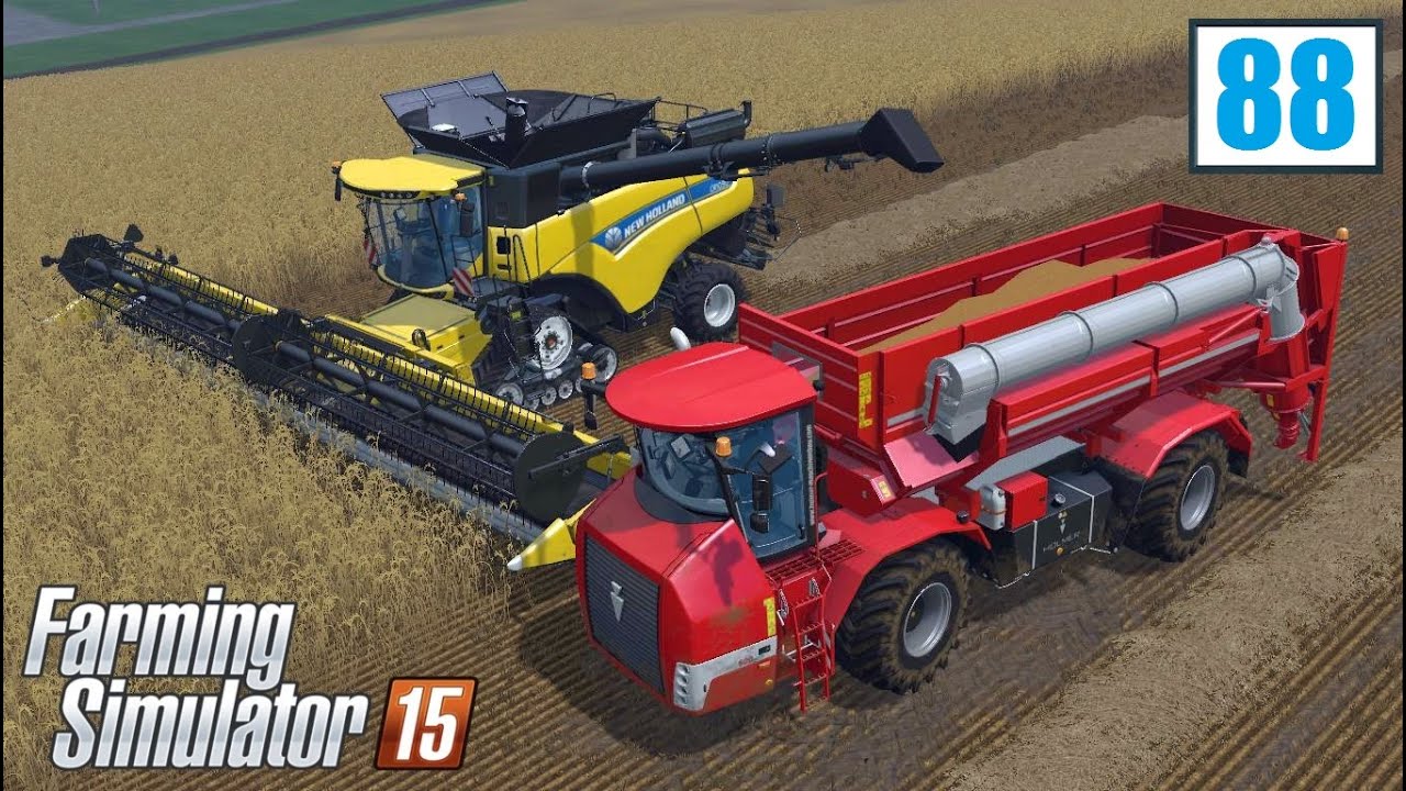 Nowoczesne żniwa (Farming Simulator 15 #88), gameplay pl