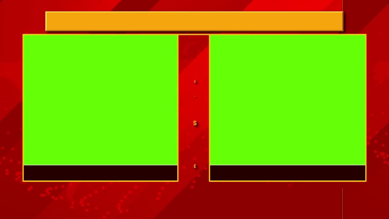 Green Screen 2 Window Formate Debate News after effects template