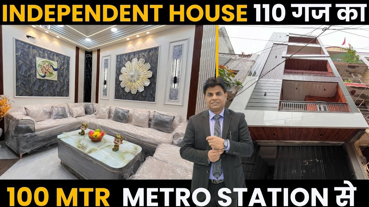 110 गज का Independent 3 BHK Flat in Uttam Nagar | 3 BHK Independent Floor with Lift & Car Parking