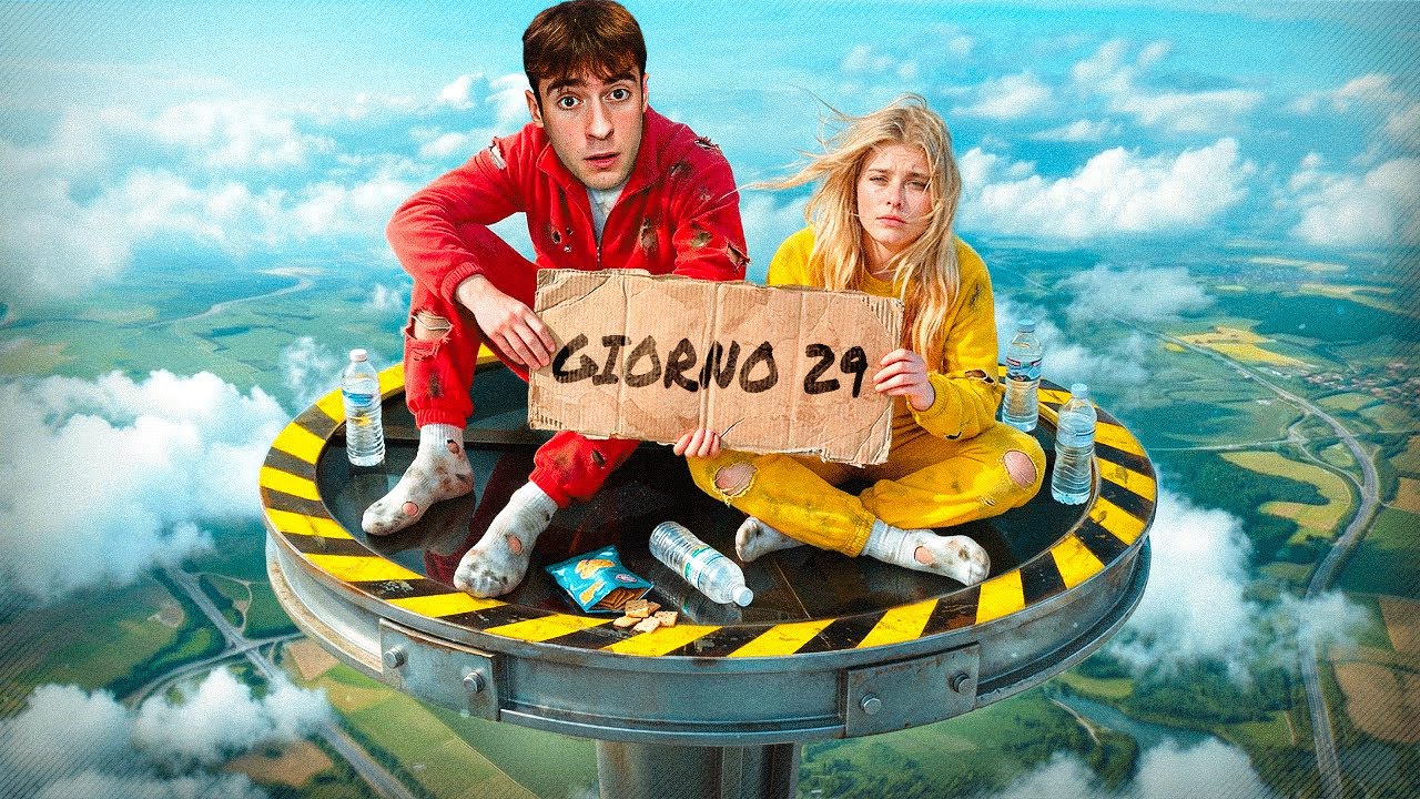 Reagisco a Sopravvivete 30 Giorni Intrappolati in Aria e vincete 250.000€ di MrBeast!!