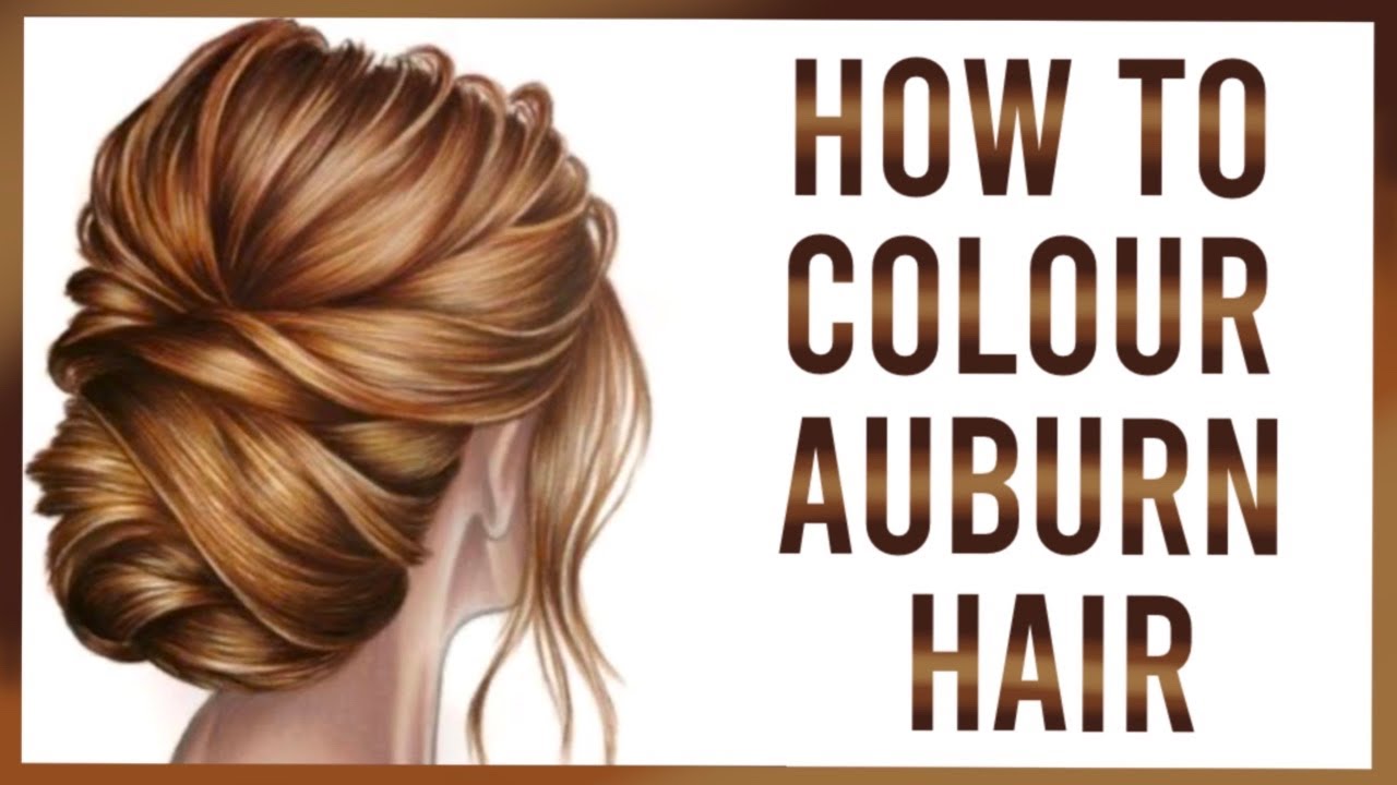 Auburn Hair Coloured Pencil Tutorial