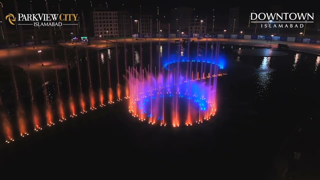 Dancing Fountains | Downtown Islamabad | ParkView City Islamabad