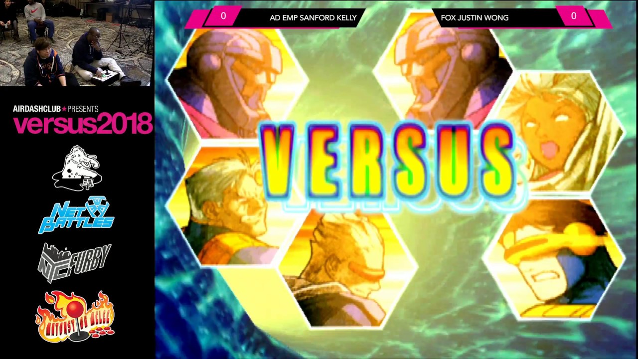 Versus 2018 - Marvel vs Capcom 2 Exhibition FT10 - Sanford Kelly vs Justin Wong [1080p/60fps]
