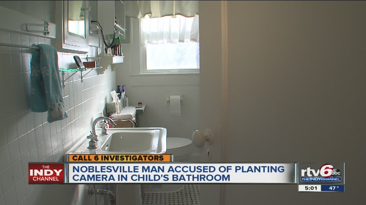 Police: Wife discovers video her husband recorded with camera hidden in children's bathroom