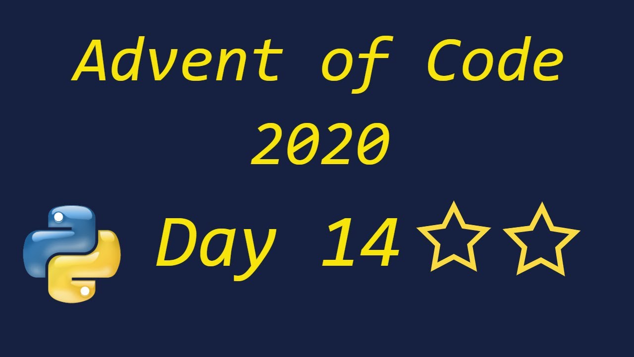 Advent of Code 2020 Day 14 - using Python
