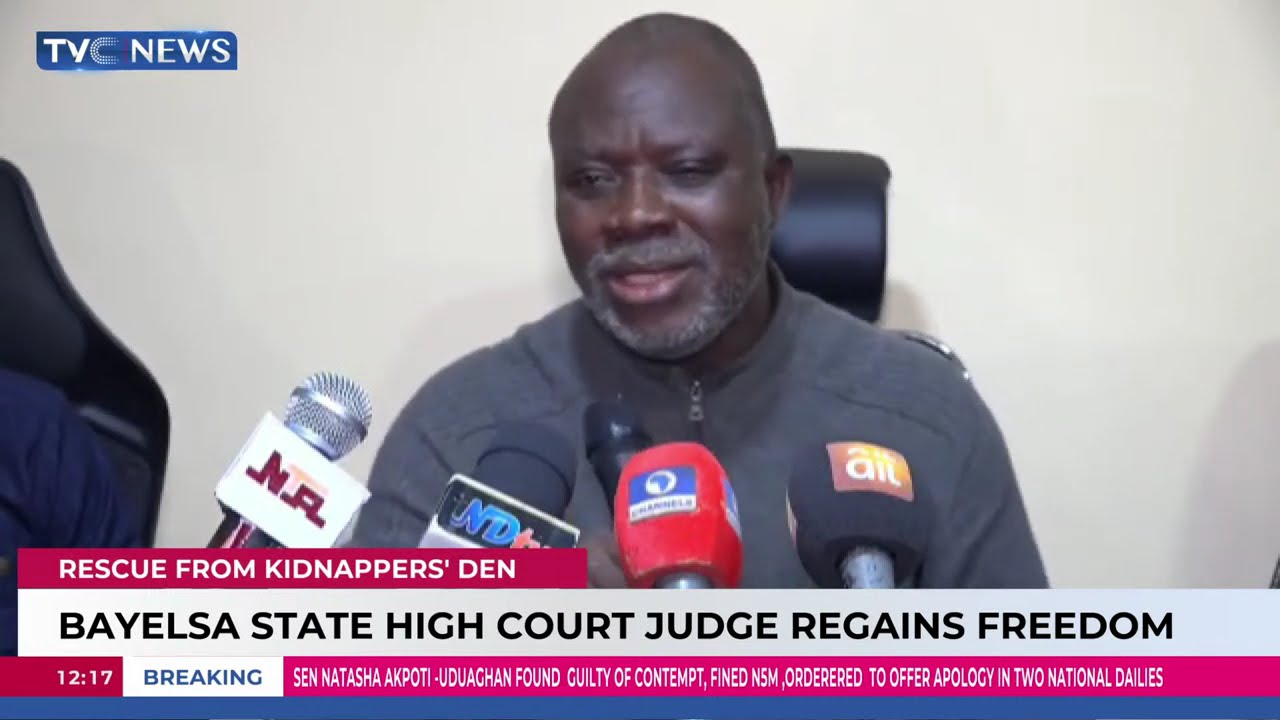 Bayelsa State High Court Judge Regains Freedom Rescue From Kidnappers Den