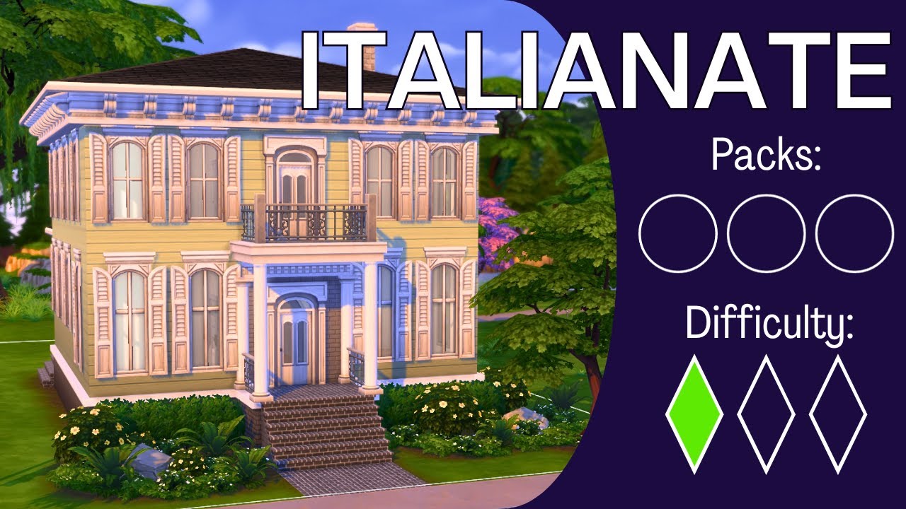 How To Build an ITALIANATE VICTORIAN Like a Nerd - Base Game In-Depth Sims 4 Building Tutorial