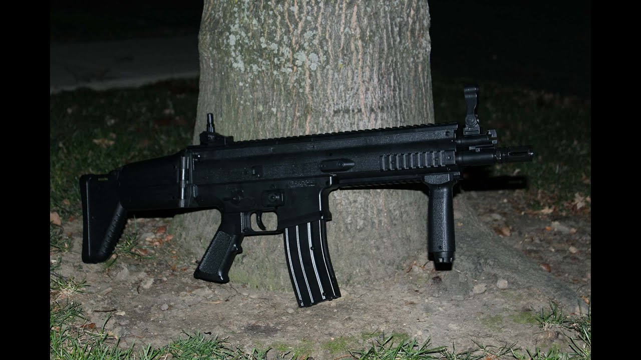 Air Gun Review - FN Herstal SCAR-L 6mm Spring Airsoft Rifle Review (2015) (HD)