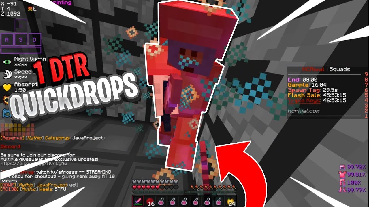 QUICKDROPPING SO MANY PEOPLE ON 1 DTR | Minecraft HCF