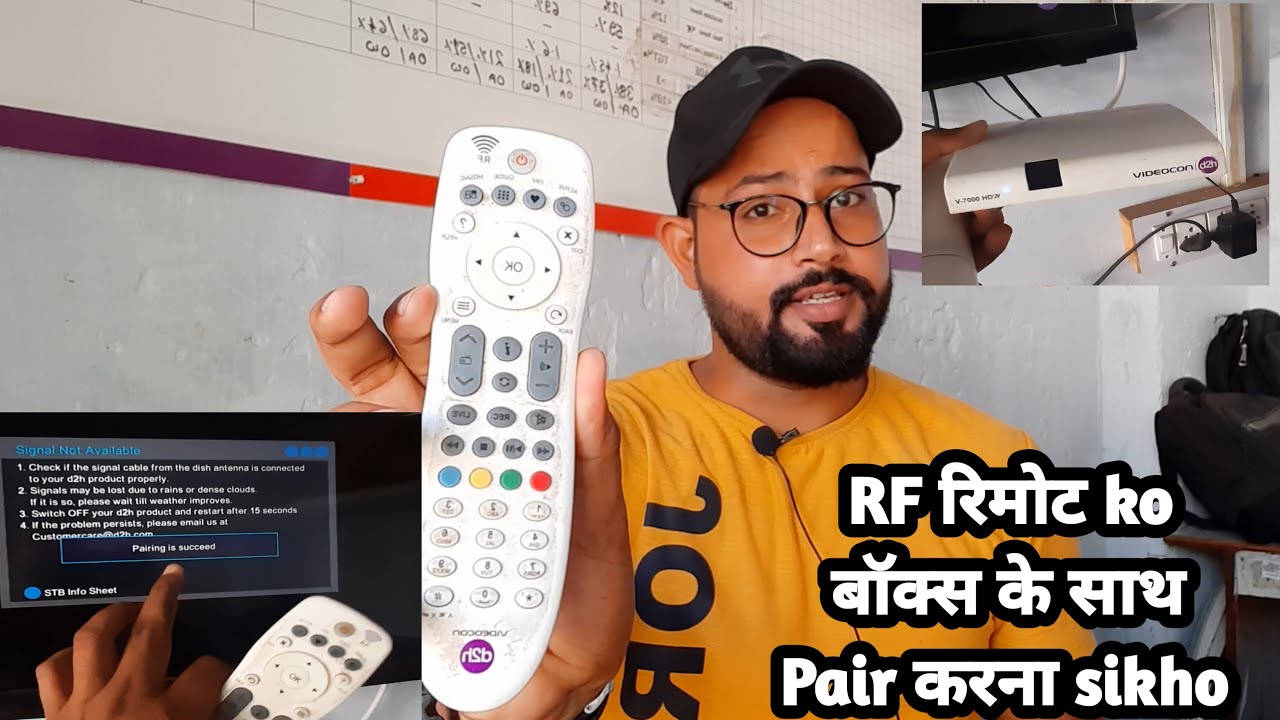How to Pair RF Remote with Videocon d2h 📺 | Fix d2h Remote Not Working | Easy Setup Guide 2025