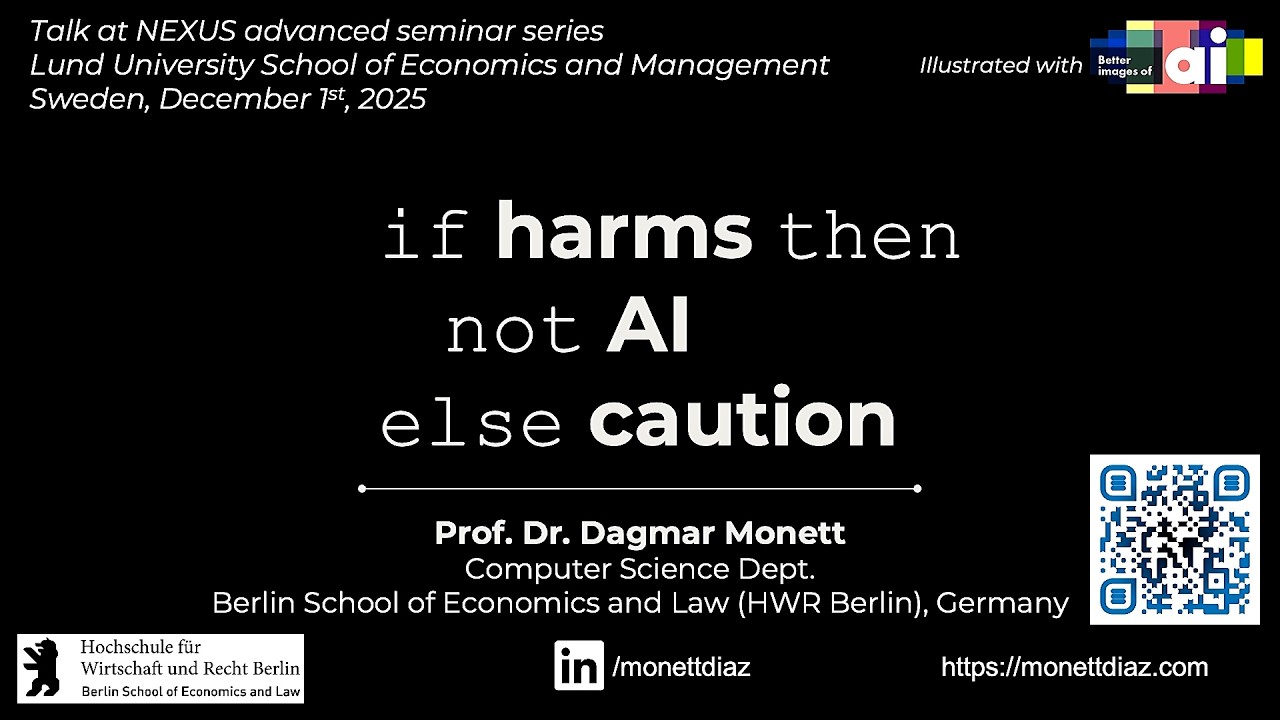 NEXUS AI Symposium: If harms then not AI else caution