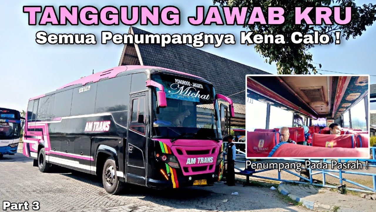 Kru Pusing❗Semua Penumpangnya Kena Tipu Calo! Trip Hasta Putra/AM Trans Part 3