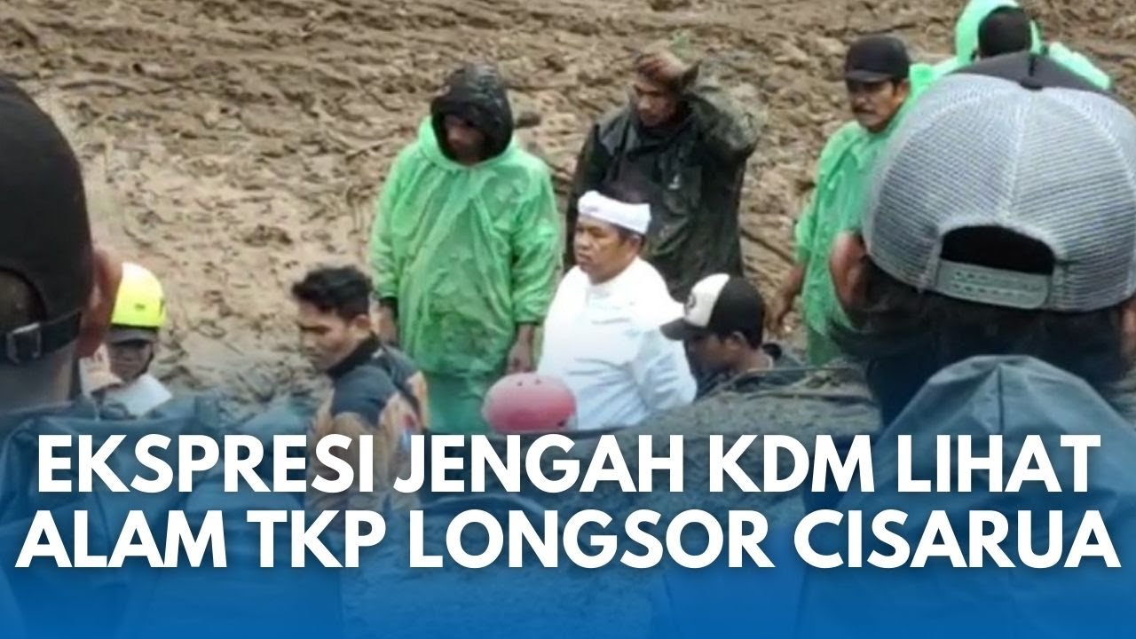 KANG DEDI Penuh Lumpur Cari Korban, Ekspresi Wajahnya Marah Lihat Alam Dirusak Sebabkan Longsor