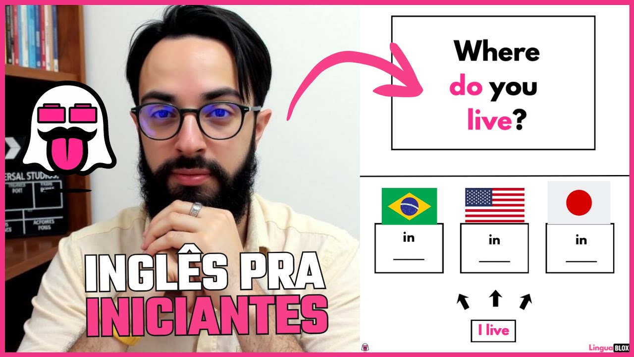 Como dizer ONDE VOCÊ MORA em inglês (sem decorar frases) | WHERE DO YOU LIVE?