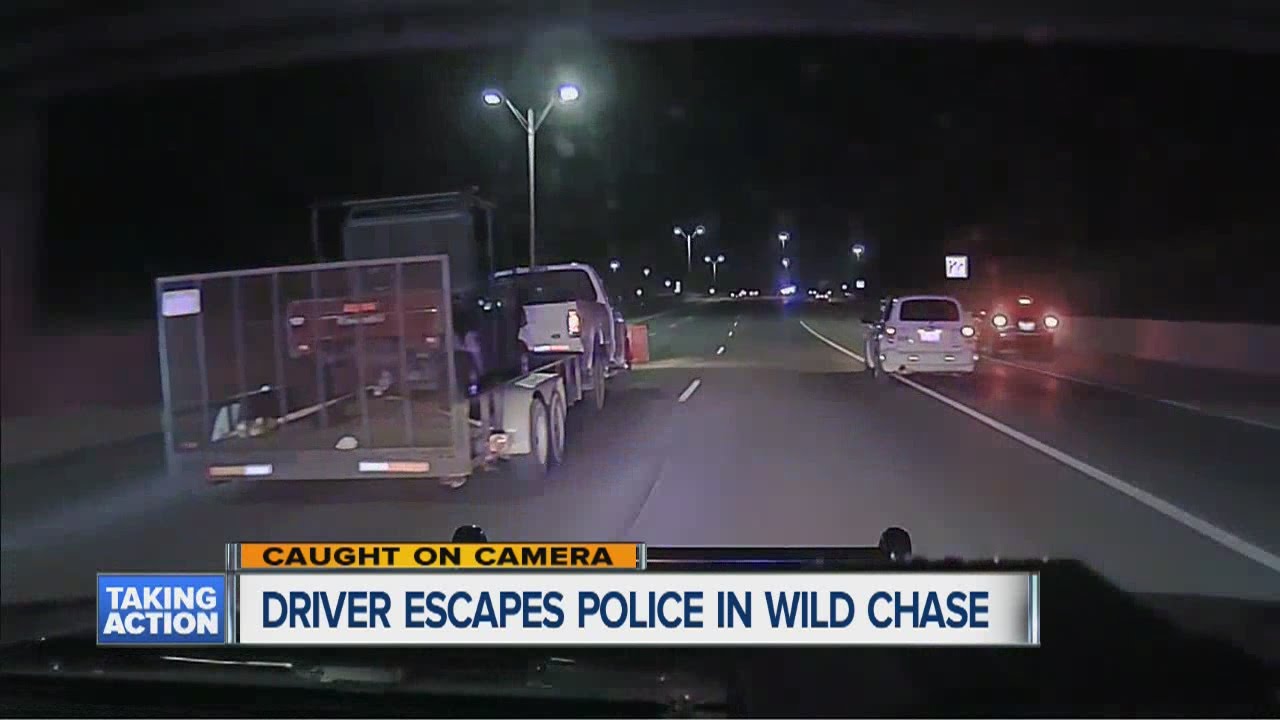 Driver escapes police in wild chase