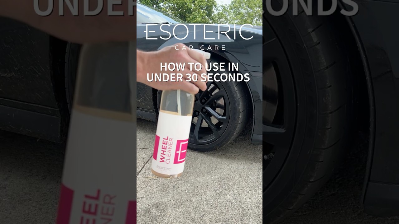 How To Use ESOTERIC Wheel Cleaner (In Under 30 Seconds) #detailing #cars #esoteric #carwash