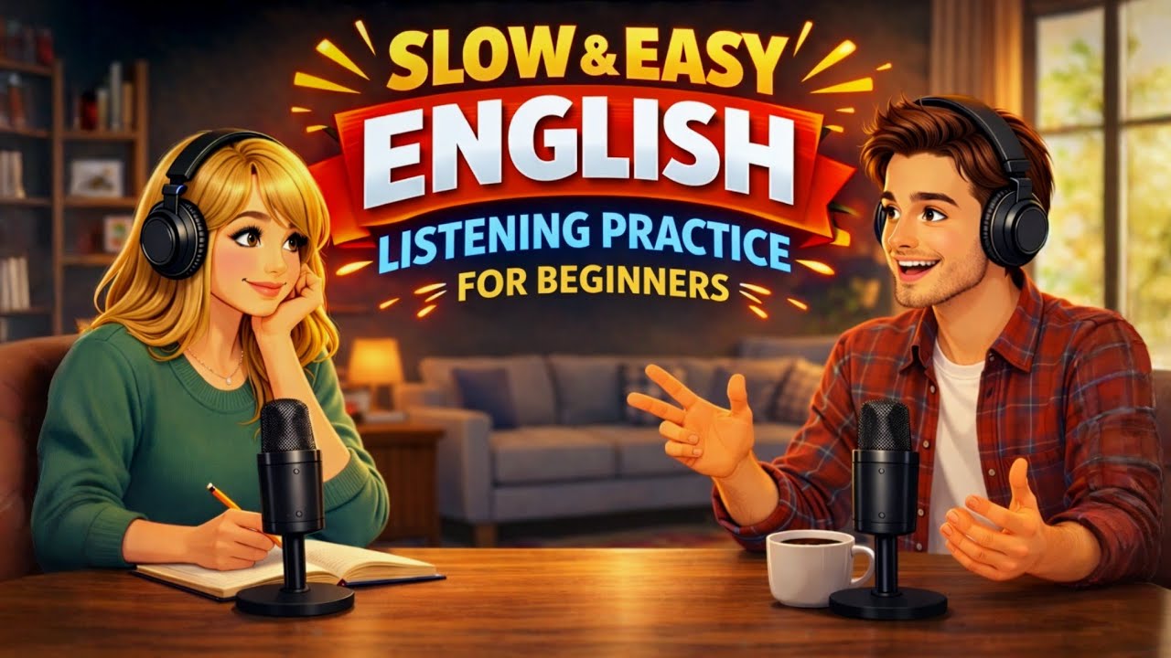 Slow & Easy English Listening Practice for Beginners | Easy English with Allen