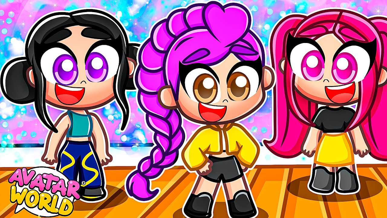 Criei as GUERREIRAS DO KPOP no Avatar World!