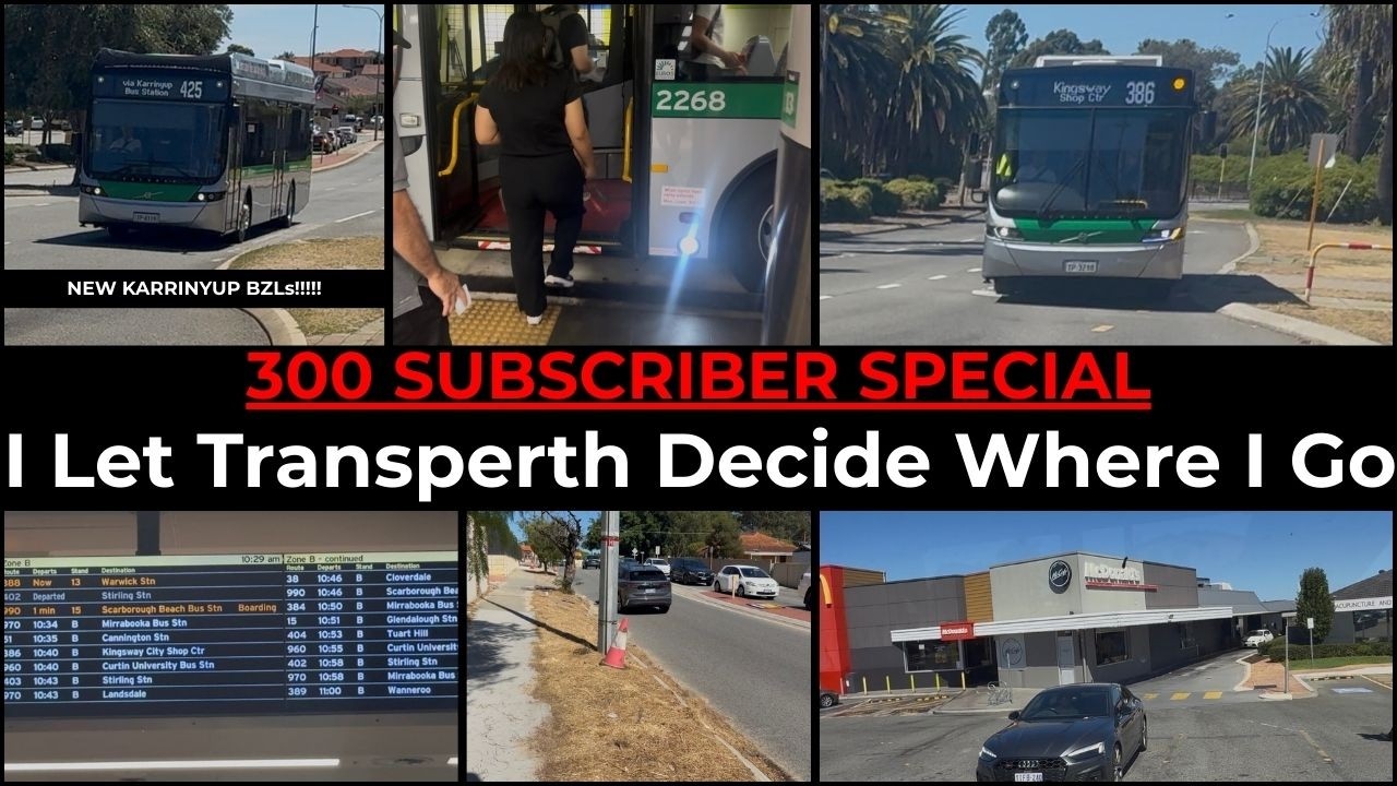 I Let Transperth Decide Where I Go (300 SUBSCRIBER SPECIAL) *PART 1*