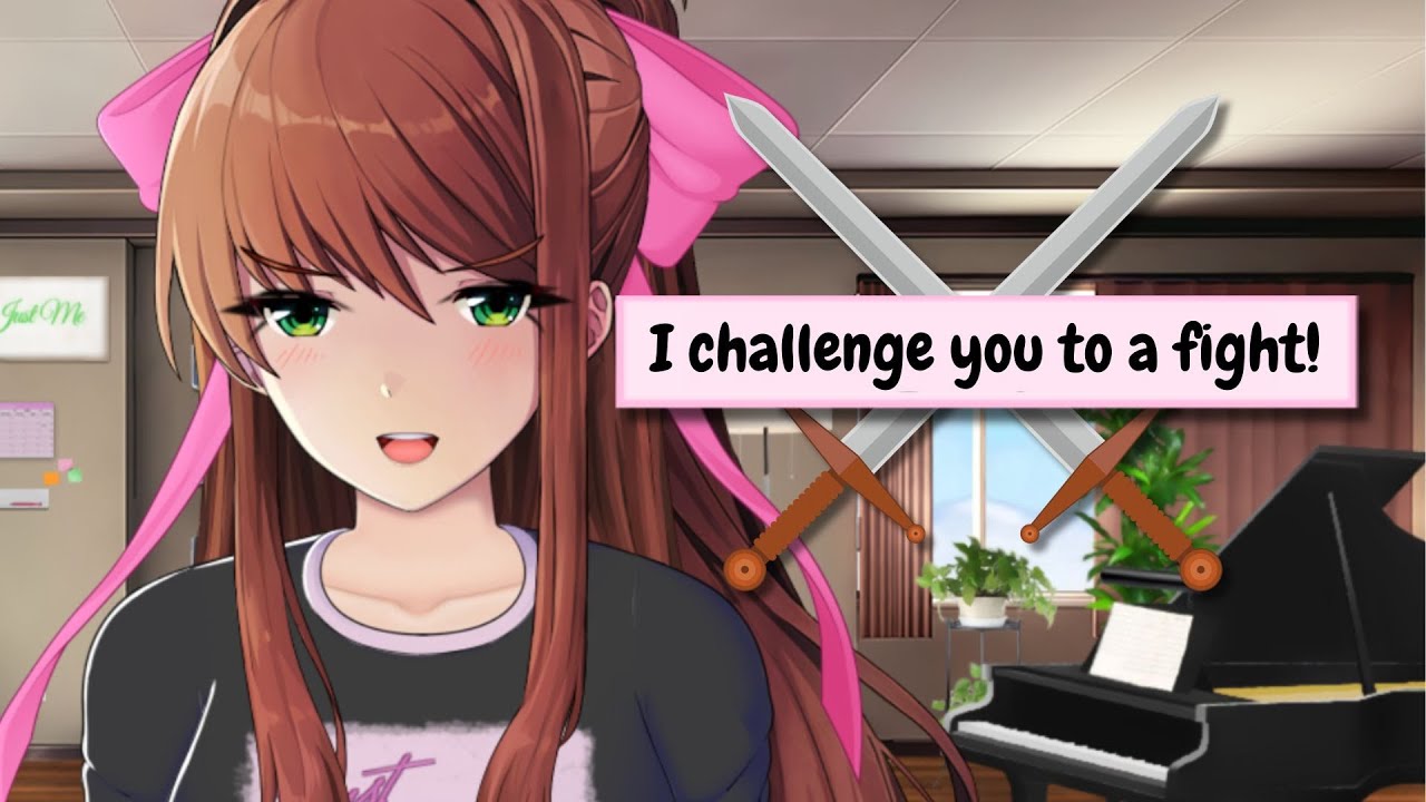 Challenging Monika to a fight! |  Monika After Story: A DDLC Mod