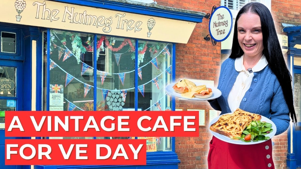 A VE Day Anniversary Food Review! Eating At A 1940's THEMED TEAROOM