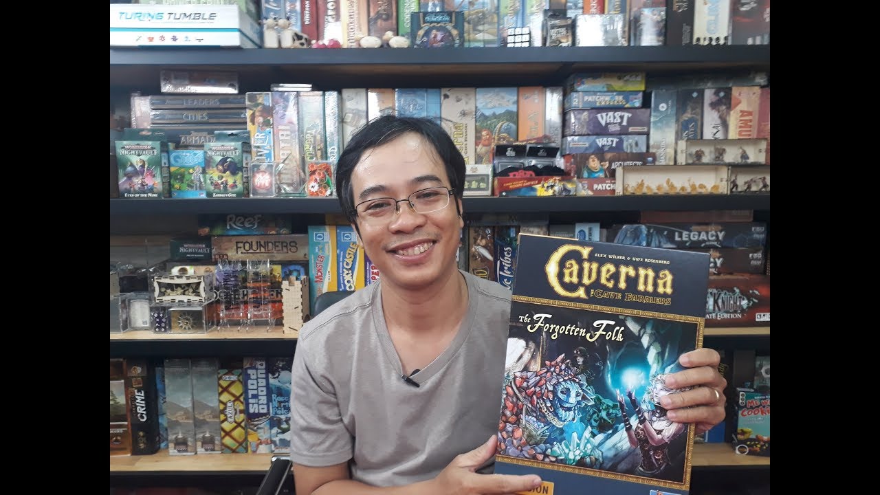Mở hộp Caverna: The Forgotten Folk Expansion | Board game Garden