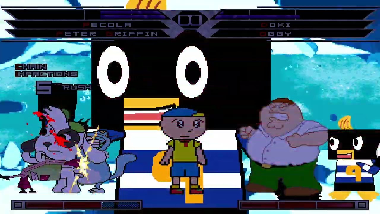 KOF MUGEN Tag Team Pecola Peter Griffin Zim Vs Doki By Elmofan17 Oggy By Carmen Springer Caillou